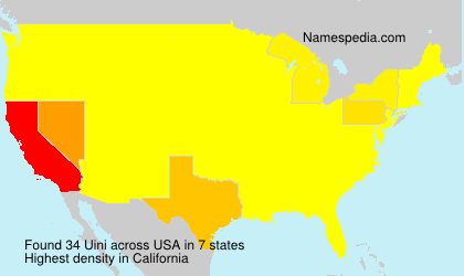 Surname Uini in USA Surname Uini in USA