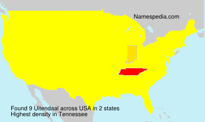 Surname Uitendaal in USA Surname Uitendaal in USA