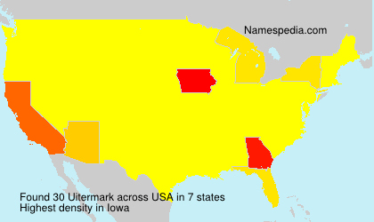 Surname Uitermark in USA Surname Uitermark in USA