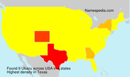 Surname Ukazu in USA