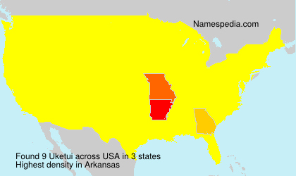 Surname Uketui in USA