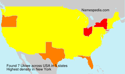 Surname Ukiwe in USA