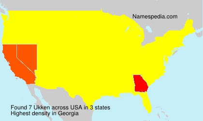 Surname Ukken in USA