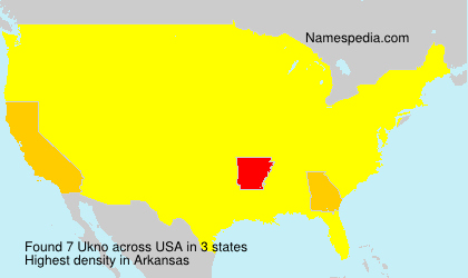 Surname Ukno in USA