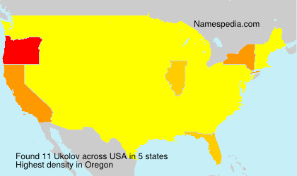 Surname Ukolov in USA