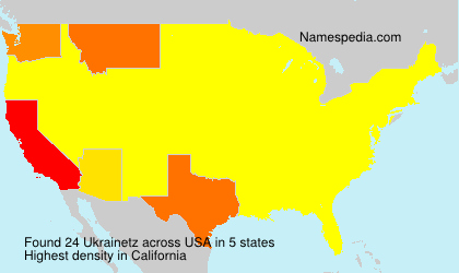 Surname Ukrainetz in USA