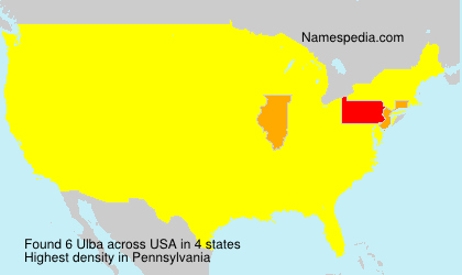 Surname Ulba in USA Surname Ulba in USA