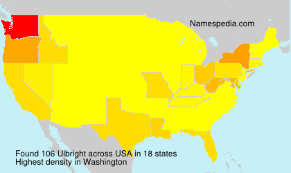 Surname Ulbright in USA Surname Ulbright in USA