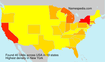 Surname Uldis in USA Surname Uldis in USA