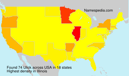 Surname Ulick in USA Surname Ulick in USA