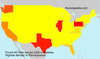 Surname Ulke in USA Surname Ulke in USA