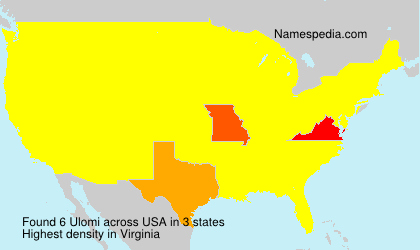 Surname Ulomi in USA Surname Ulomi in USA
