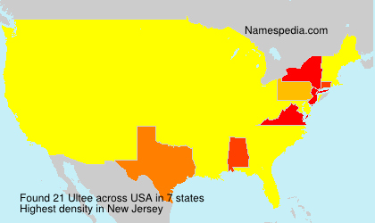 Surname Ultee in USA Surname Ultee in USA