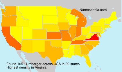 Surname Umbarger in USA Surname Umbarger in USA