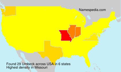 Surname Umbeck in USA Surname Umbeck in USA
