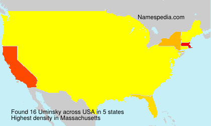 Surname Uminsky in USA Surname Uminsky in USA