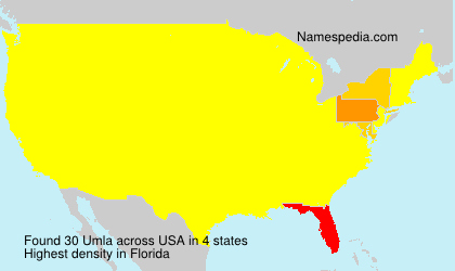 Surname Umla in USA Surname Umla in USA