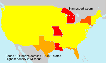 Surname Unaeze in USA Surname Unaeze in USA