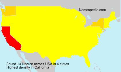 Surname Unarce in USA Surname Unarce in USA