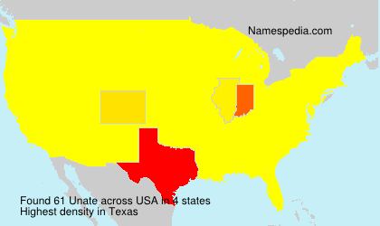Surname Unate in USA Surname Unate in USA
