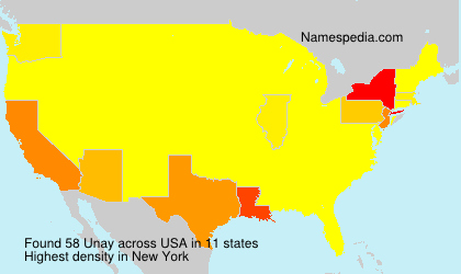 Surname Unay in USA Surname Unay in USA