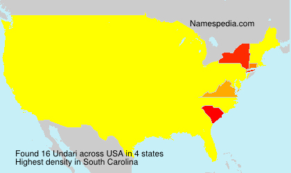 Surname Undari in USA Surname Undari in USA