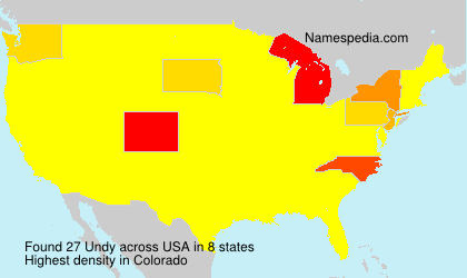 Surname Undy in USA Surname Undy in USA