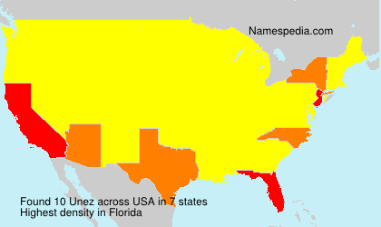 Surname Unez in USA Surname Unez in USA