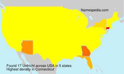 Surname Unfricht in USA Surname Unfricht in USA