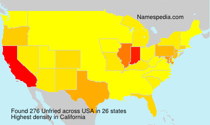 Surname Unfried in USA Surname Unfried in USA