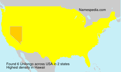 Surname Unilongo in USA Surname Unilongo in USA