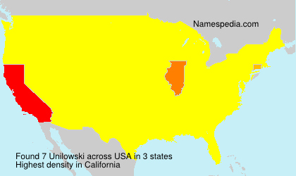 Surname Unilowski in USA Surname Unilowski in USA