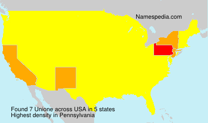 Surname Unione in USA Surname Unione in USA