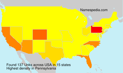 Surname Unks in USA Surname Unks in USA