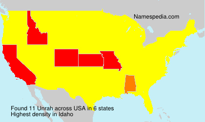 Surname Unrah in USA Surname Unrah in USA