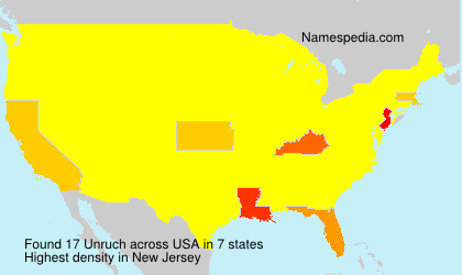 Surname Unruch in USA Surname Unruch in USA