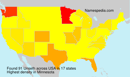 Surname Unseth in USA Surname Unseth in USA