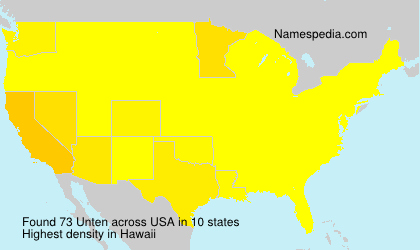 Surname Unten in USA Surname Unten in USA