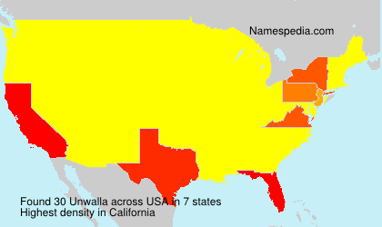 Surname Unwalla in USA Surname Unwalla in USA