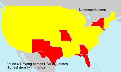 Surname Unyong in USA Surname Unyong in USA