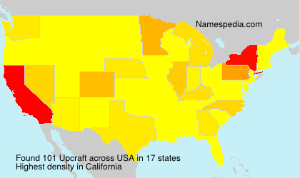 Surname Upcraft in USA Surname Upcraft in USA