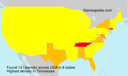 Surname Upender in USA Surname Upender in USA