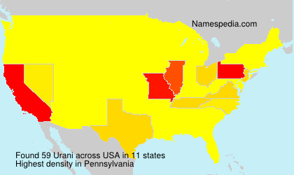 Surname Urani in USA Surname Urani in USA