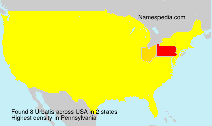 Surname Urbatis in USA Surname Urbatis in USA