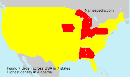 Surname Urden in USA Surname Urden in USA