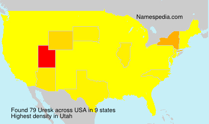 Surname Uresk in USA