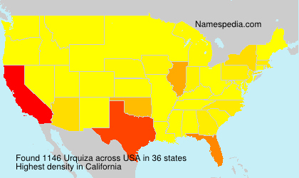 Surname Urquiza in USA Surname Urquiza in USA
