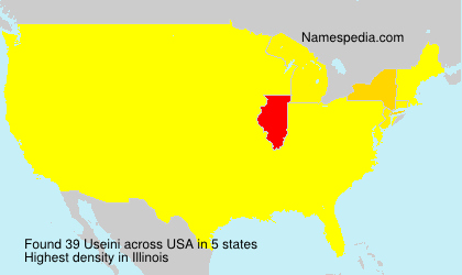 Surname Useini in USA
