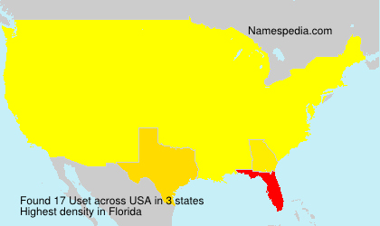 Surname Uset in USA Surname Uset in USA