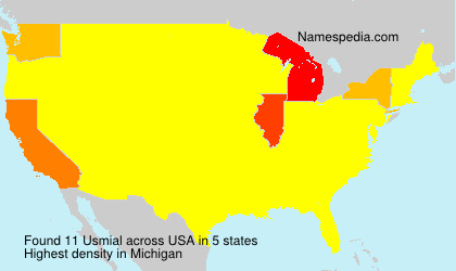 Surname Usmial in USA